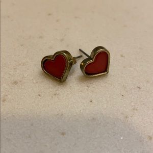 Retro heart earrings